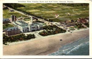 Florida Ormond Beach Aeroplane View Coquina Hotel and Golf Links