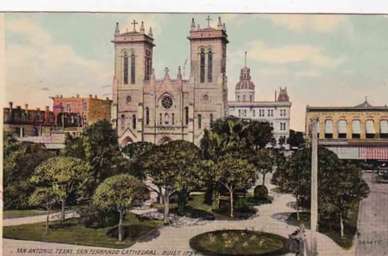 Texas San Antonio San Fernando Cathedral 1912