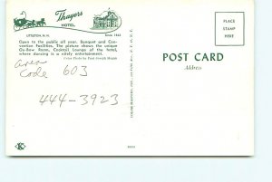 Buy Old New Hampshire Postcards Thayers Hotel Littleton