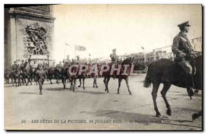 Old Postcard The Holidays Of Victory 14 July 1919 Paris The General Haig Doug...