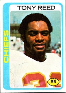 1978 Topps Football Card Tony Reed Kansas City Chiefs sk7171