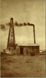 RPPC Taylor Fuller Well No 1 Great Basin Oil Arizona 1926-27 Real Photo Postcard