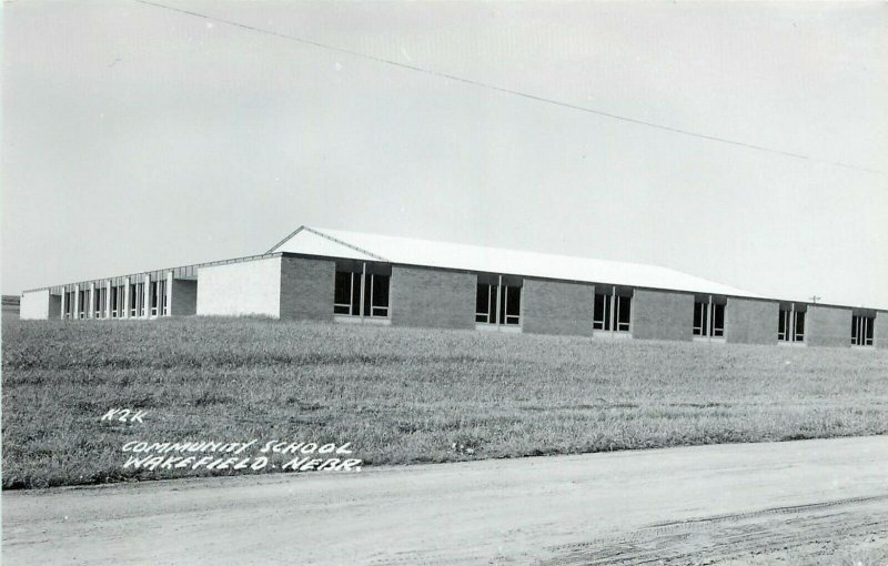 RPPC Postcard; Community School, Wakefield Twp NE Dixon County LL Cook K2K