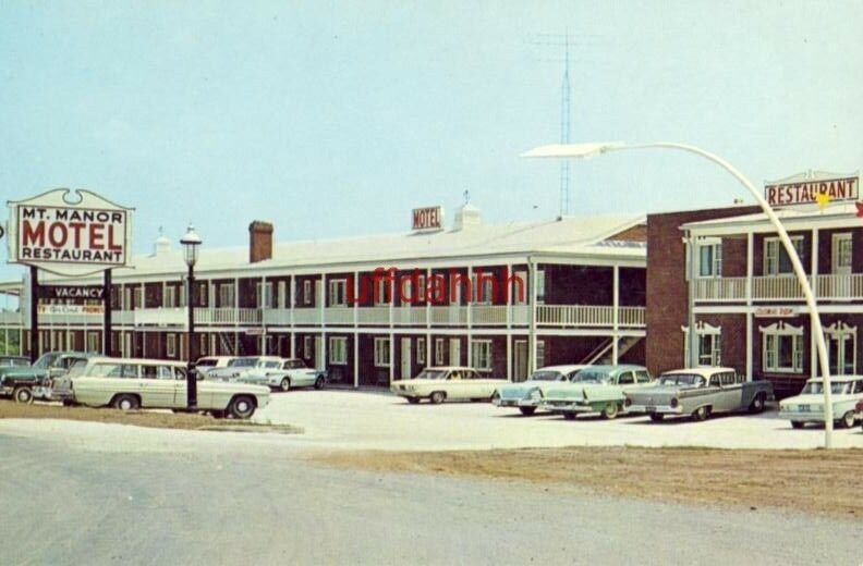 MT. MANOR MOTEL & RESTAURANT, EMMITSBURG, MD Eugene & Sidney Sappington, Pros.