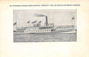 Charles McAlester River Steamship Ferry Boat Ship 