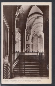 Kent Postcard - Pilgrims Steps, Canterbury Cathedral   T7272