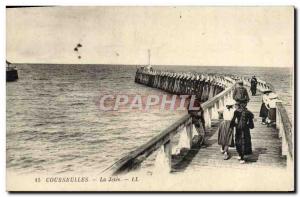 Old Postcard Courseulles La Jetee