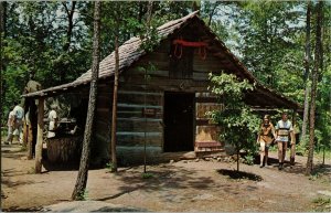 Smoke House Noccalula Falls Botanical Gardens Gadsden AL Vintage Postcard A62