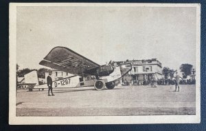 Mint Germany Real Picture Postcard Lufthansa Rorbach Airplane 10 Passengers