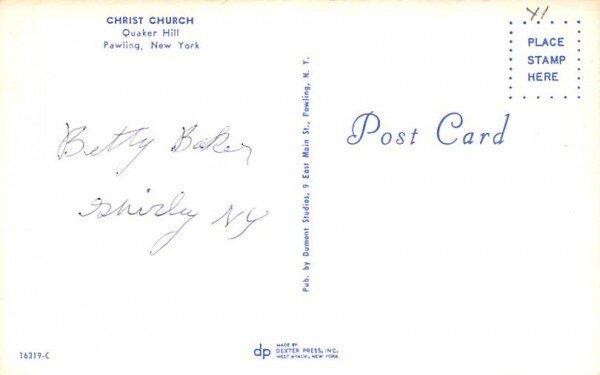 Christ  Pawling, New York Postcard