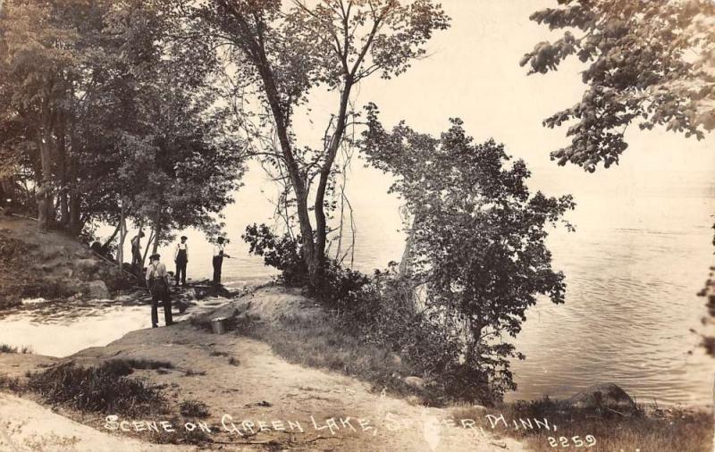 Spicer Minnesota Green Lake Real Photo Antique Postcard K31245