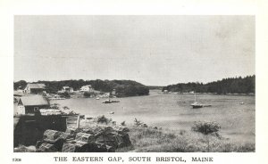 The Eastern Gap South Bristol Maine ME Town View Card Vintage Postcard c1920