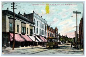 1907 Seventh Street North From 5th Ave Exterior View Rockford Illinois Postcard