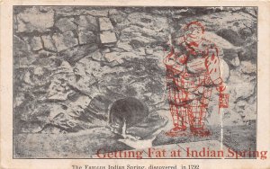 H41/ Indian Spring Georgia Postcard 1908 Famous Getting Fat at Indian Spring