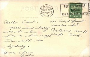 Honolulu Hawaii HI Hula Girls Dancing c1940s Postcard