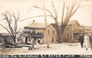 J69/ Warren Ohio RPPC Postcard c1913 Flood Disaster Market Street 434