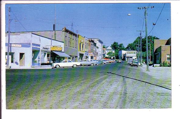 Water Street, Downtown, Little Current, Manitoulin Island, Ontario, 1965