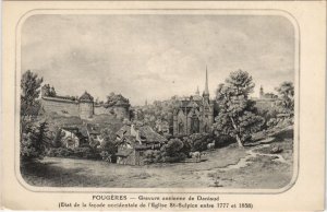 CPA Fougeres Gravure ancienne de Daniaud (1237625)