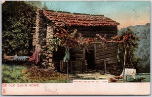 De Ole Cabin Chicago Illinois IL Country Home Postcard