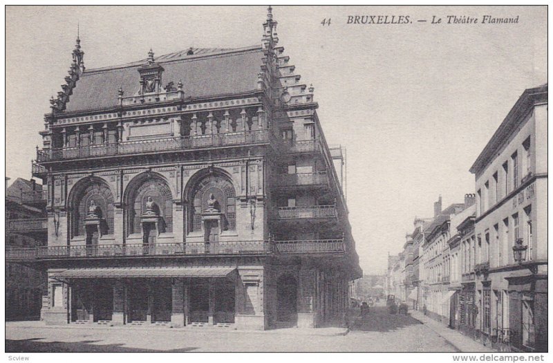 BRUXELLES, Belgium, 1900-1910's; Le Theatre Flamand