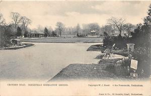 uk40043 croydon road beckenham recreation ground real photo  uk