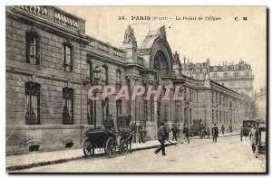 Old Postcard Paris 8 stop the Elysee Palace