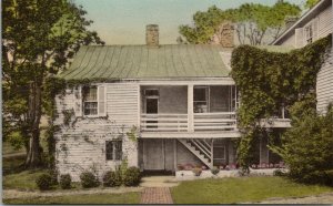 Charlottesville Virginia Ash Lawn James Monroe House Below Entrance Postcard U10