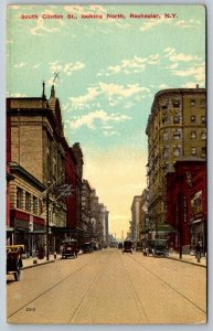 South Clinton St.  Rochester  New York  Postcard  c1910
