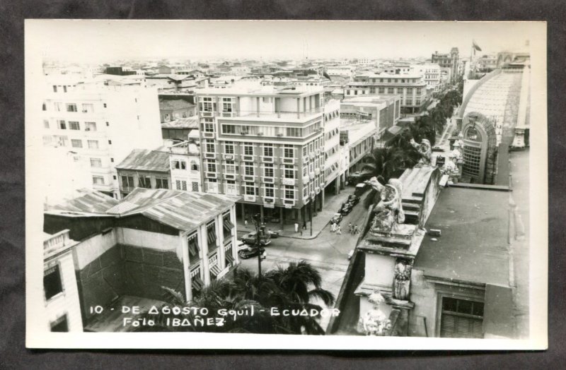 dc1805 - GAYAQUIL Ecuador 1950s Street View Real Photo Postcard