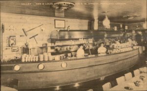 Portland OR Dan & Louis Oyster Bar c1940s-50s Postcard