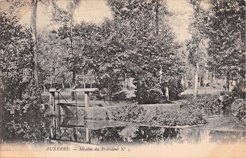 AUXERRE YONNE FRANCE~MOULIN du PRESIDENT #5 PHOTO POSTCARD