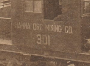 Minnesota RPPC c1920 IRON ORE TRAIN Mine Mining MESABI DISTRICT Electric Engine