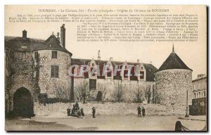 Old Postcard Dourdan Chateau strong main entrance Origin of Chateau de Dourdan