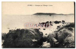 Postcard Old Istres cove on the Etang de Berre