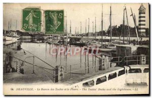 Old Postcard Deauville Yacht Basin and the Lighthouse Charter