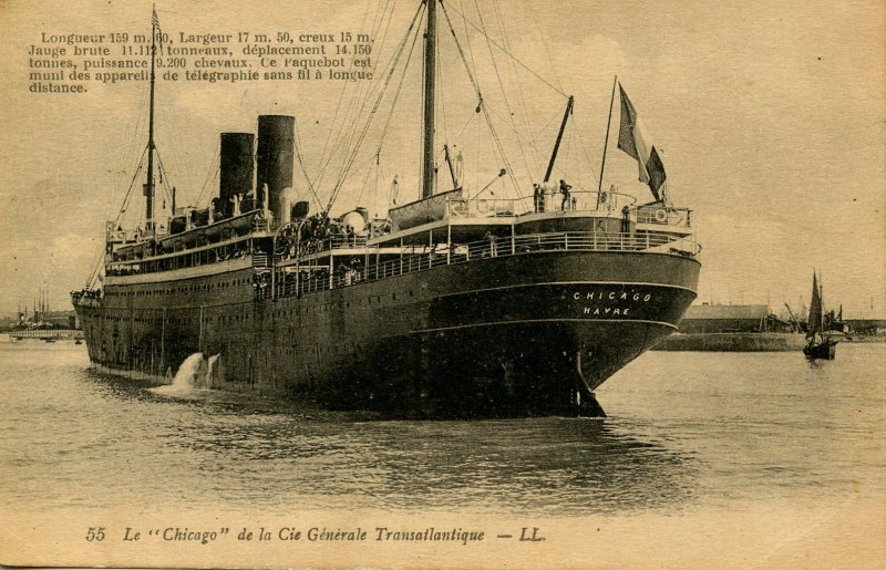 Generale Transatlantique - SS Chicago