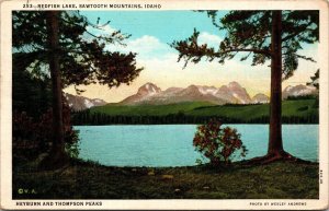 Redfish Lake Sawtooth Mountains Idaho Postcard PC164