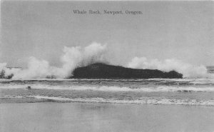 Postcard C-1910 hand colored Oregon Newport Whale Rock Thomas Importer 23-140