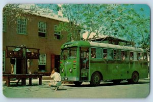 St. Georges Bermuda Postcard Sightseers in the stocks at King's Parade 1965