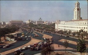 Manila Philippines Taft Ave Used Postcard