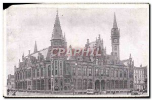 Old Postcard Ghent Hotel Post