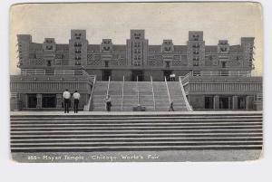 PPC  POSTCARD ILLINOIS CHICAGO MAYAN TEMPLE CHICAGO WORLD'S FAIR