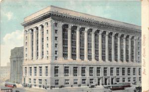 Chicago Illinois~New Court House~Trolleys in Street~c1910 Postcard