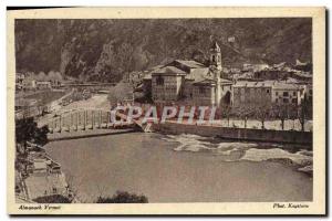 Old Postcard Breil station has the Franco Italian border