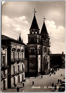 Acireale - La Cathedrale Italy Roman Catholic Parish Real Photo RPPC Postcard