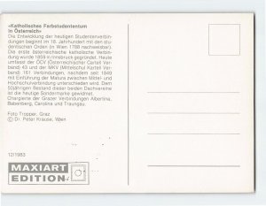 Postcard Katholisches Farbstudententum in Österreich, Austria