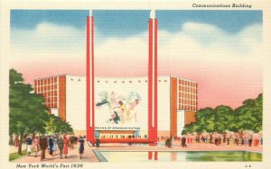 Communications Bldg New York World's Fair Grinnell 1939 Postcard linen 21-1570