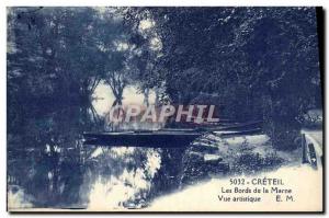 Old Postcard Creteil Les Bords De La Marne Artistic View
