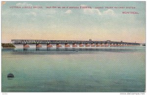 Victoria Jubilee Bridge, Grand Truck Railway System, Montreal, Quebec, Canada...