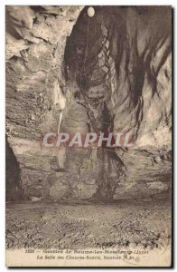 Old Postcard Cave Caves of Baume les Messieurs The bat hall